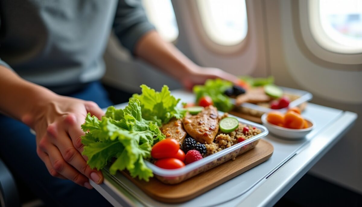 Quelles recettes choisir pour bien manger lors d'un long vol en avion ?